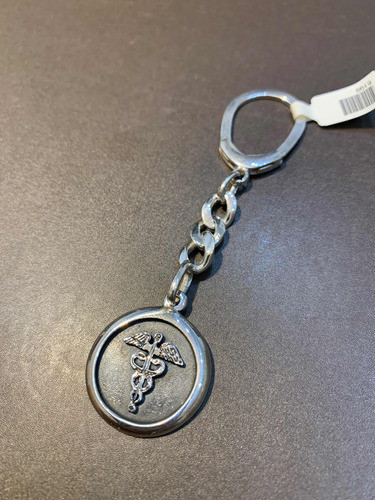 Llavero Con Símbolo De Contador, En Plata 925. Tuset. 1