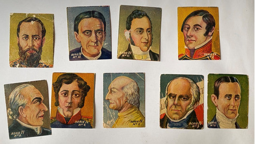 9 Figuritas Próceres De Independencia Álbum Águila 1932 Fg1 0