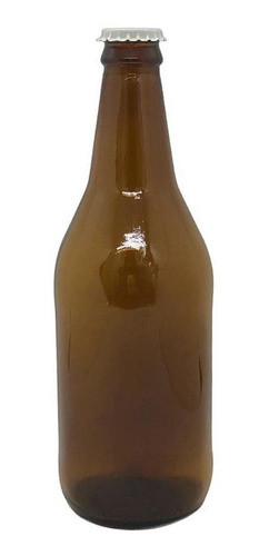 Botella Cerveza Artesanal De 500 Cc Ambar C Tapa Corona X20 0