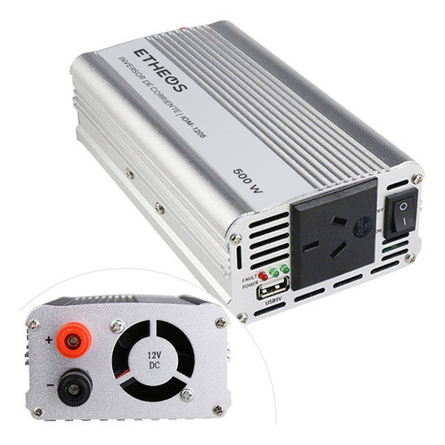 Inversor Corriente 500wt Onda Modificada 12v 220v Auto Camio 0