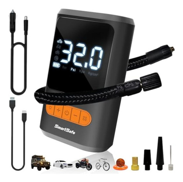 Smartsafe Inflador De Neumáticos, Bomba De Aire 0