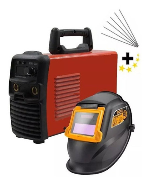 Soldadora Inverter 200 Amp Profesional +careta Fotosensible 0