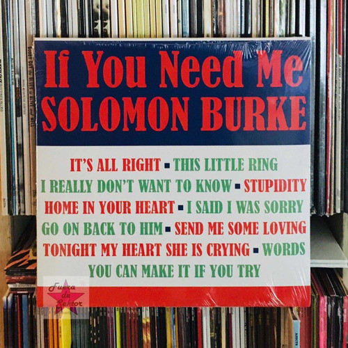 Vinilo Solomon Burke If You Need Me Eu Import. 0