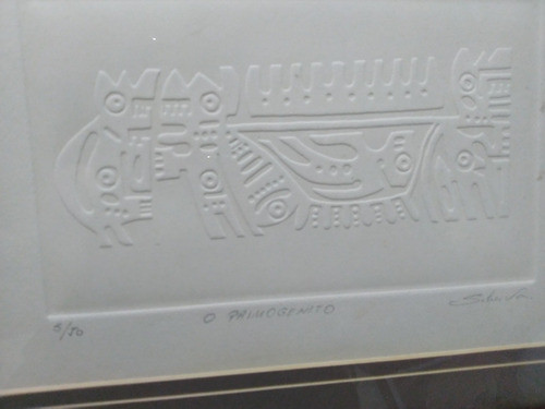 Gravura Motivo Pré Colombiano O Primogênito 42cm Veja 7fotos 1