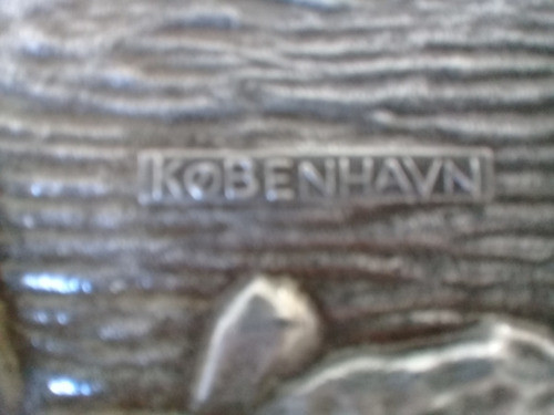 Placa De Estanho Prateada  Kobenhavn 1