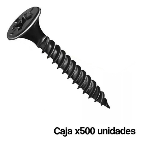 Tornillo Autoperforante 3,5x32 Mm 6x1-1/4 Negro X500 U 1