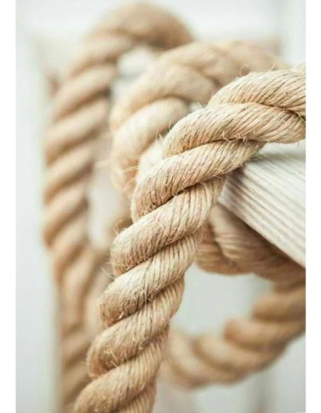 Corda Naval Sisal 32mm 2mts Exercício Artesanato Decoração 1 Corda Naval Sisal 32mm 2mts Exercício Artesanato Decoração 1