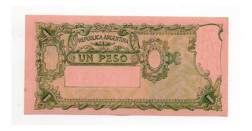 Billete 1 Peso Moneda Nacional Progreso Bottero 1841 Ex+ 1