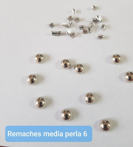 Remaches Media Perla 6 Con Atraque X 500 0