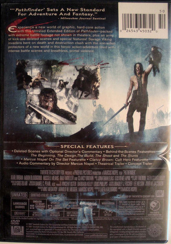 Dvd - Pathfinder - Unrated - Karl Urban - Imp. Usa 1