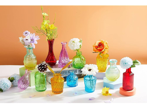 ~? Hionxmga 12pcs Coloridos Floreros De Cogollos En Bluk, Pe 1