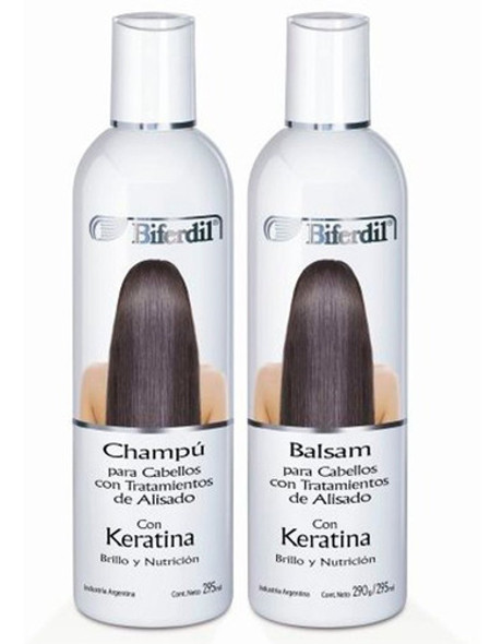 Shampoo+ Balsam Biferdil Para Cabellos Alisados Con Keratina 0 Shampoo+ Balsam Biferdil Para Cabellos Alisados Con Keratina 0