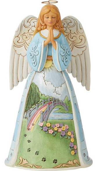 Enesco Jim Shore Heartwood Creek Rainbow Bridge Mascota Duel 0