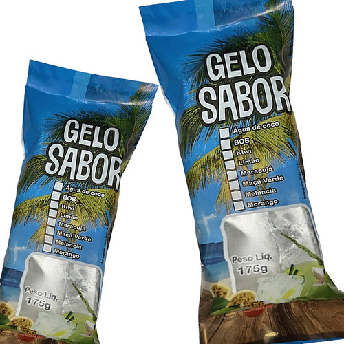 Saco Embalagem Bopp Gelo Saborizado - Gelo Sabor - 1 Cx 1