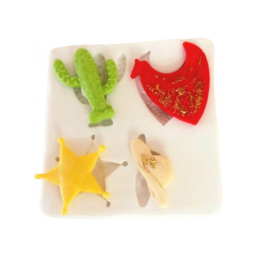Molde De Silicone Acessorios De Cowboy / Country 4 Cav 0