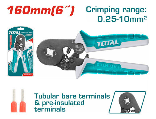 Pinza Alicate Crimpeadora Para Terminales Aislados Total 1