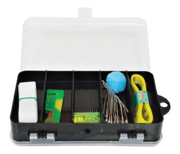 Kit Costura Portátil 42 Peças Com Estojo Agulha Linha Maleta 0