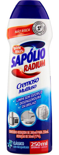 Kit C/11 Saponáceo Multiuso Cremoso Sapólio Clássico 250ml 0