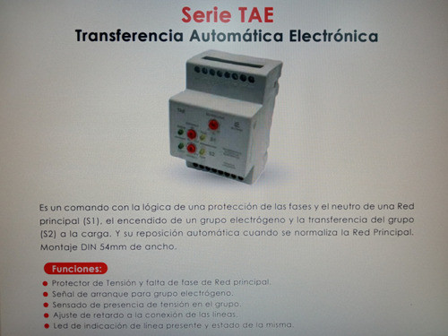 Transferencia Automatica Electronica Elitron P/ Motorizada 1