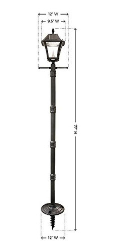 Poste Solar Exterior Para Exteriores Sonic Baytown Ii De Gam 1