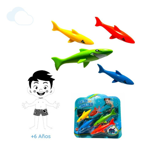 Juego Para El Agua Tiburones X4 Isakito 1