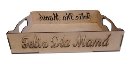 Bandeja Dia De La Madre Fibrofacil  23x30x6 Cm Morema Trece 0