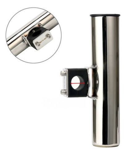 Cabe 7/8  A 1 Riel Inoxidable Montado Abrazadera Soporte Cañ 0