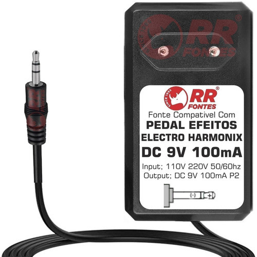 Fonte Dc 9v P4 Para Pedal Electro Harmonix 22500 Dual 1