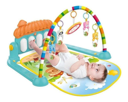 Gimnasio Piano Manta Con Sonajeros Para Bebes 0