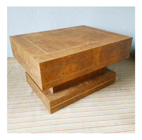 Mesa De Living Central Estilo Art Deco Maciza 0