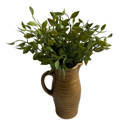10 Buquês De Plantas Artificiais Folha Laranjeira Decorativa 0