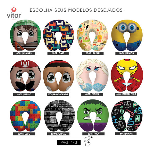 Kit 10 Almofadas Encosto De Pescoço Atacado 1