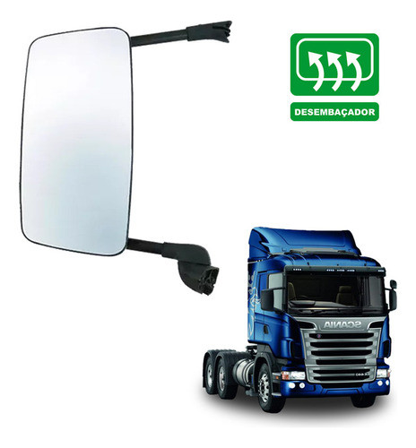 Retrovisor Econômico Scania S5 Le + Desembaçador Nº 1484037 1