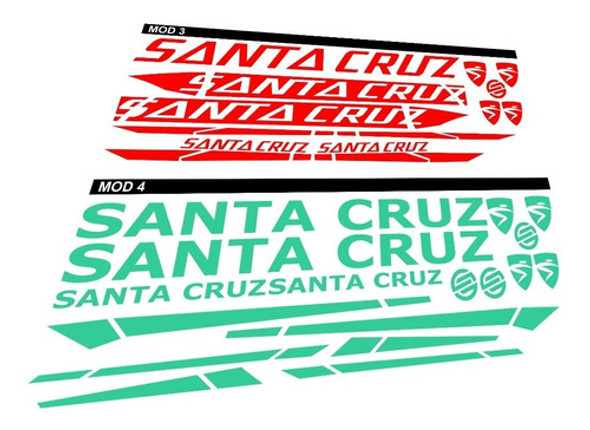 Calcomanías De Bicicletas Santa Cruz Vinilos Decorativos 1