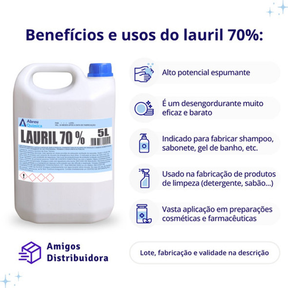 Lauril 70 Em Pasta Produz Muita Espuma  5 Kg 1