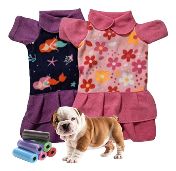 Setx2 Vestido Abrigo Polar Mascota Fantasia Talle 1 +bolsita 0 Setx2 Vestido Abrigo Polar Mascota Fantasia Talle 1 +bolsita 0