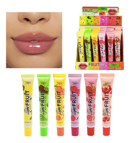 Set Magic Lip Fruit X6 Unidades Oil Bálsamo Labios Tejar 0