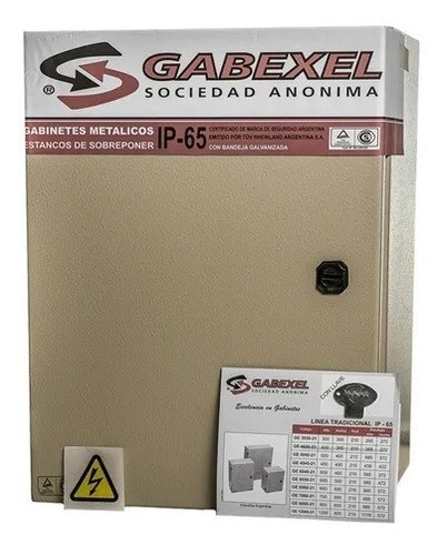 Gabinete Metalico Estanco Ip65 Gabexel Ge 400x300x210mm 0