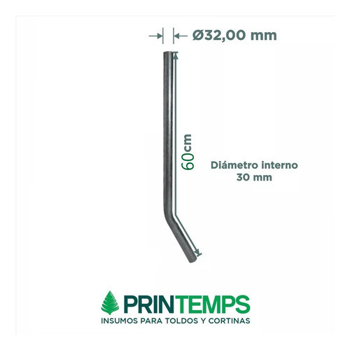 Repuesto Caño Pata Pileta Lona Pelopincho 1043 0,60 Mts 6 U 1