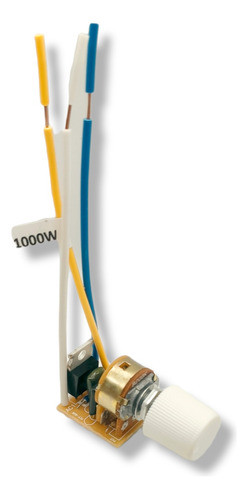Dimmer Rotativo 1000w Para Exaustor Com Off 0