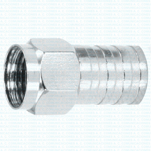 Conector Macho F Cable Rg-6 Gel Fact. Cuot. Env. Grat. 0
