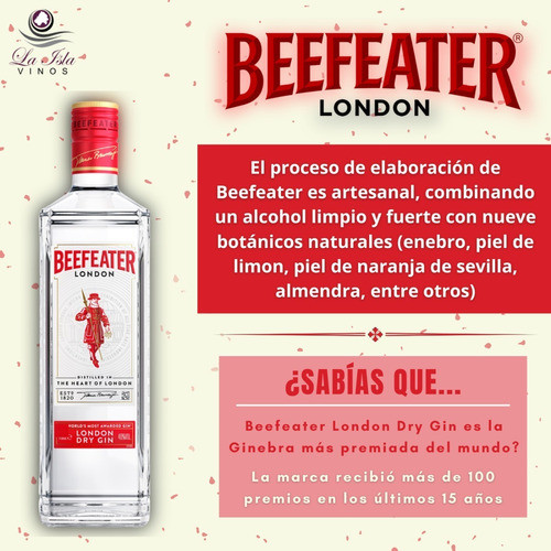 Gin Beefeater London Dry 1l + Gin Spirito Blu 700ml Combo 1