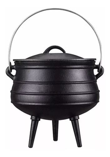 Olla De Hierro Fundido Con 3 Patas Y Tapa 5,0 Lts Plaza V 1