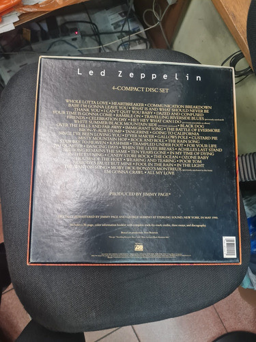 Box Led Zeppelin Sem Cds Somente Caixa  Livro Porta Cd Inter 1