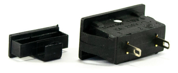 100 Portafusibles 20x5mm Para Panel (26x12mm) Negro 10a 1