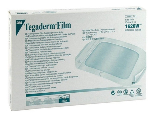 3m Tegaderm Film Impermeable Apósito 10x12cm 1624w X Unidad 0