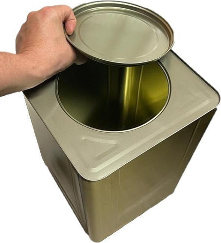 6 Lata Vazia 18l Artesanato Alimento Carne Banha Tintas Agua 1