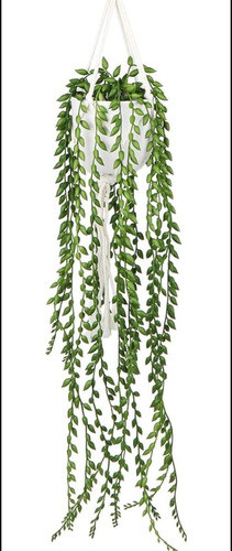 Briful Plantas Colgantes Falsas Cadena Perlas Plantas Hogar, 0