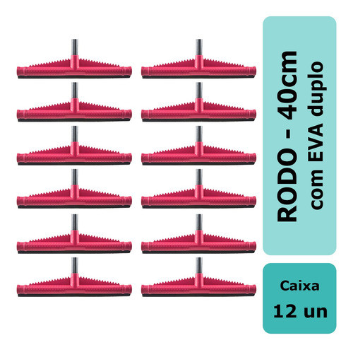 12 Rodo De Plástico 40cm Em Eva Reforçado Duplo Profissional 1