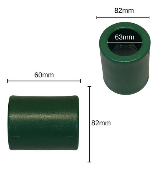 Cupla 63 Termofusion Verde Agua Tubofusion 1